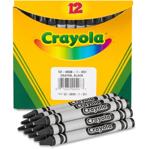 Bulk Crayons, 12/BX, Black