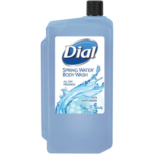 Antibacterial Body Wash, Spring Water, 1 L Refill Cartridge, 8/carton