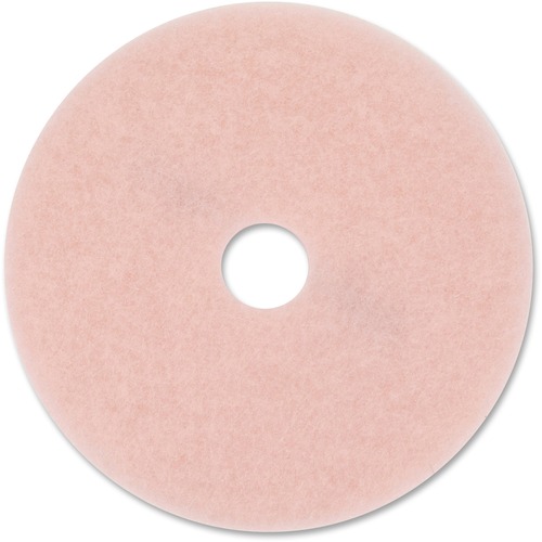 Ultra High-Speed Eraser Floor Burnishing Pad 3600, 20" Diameter, Pink, 5/carton
