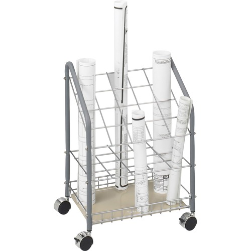 WIRE ROLL/FILES, 20 COMPARTMENTS, 18W X 12.75D X 24.5H, GRAY