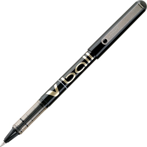 Vball Liquid Ink Roller Ball Stick Pen, Black Ink, .7mm, Dozen