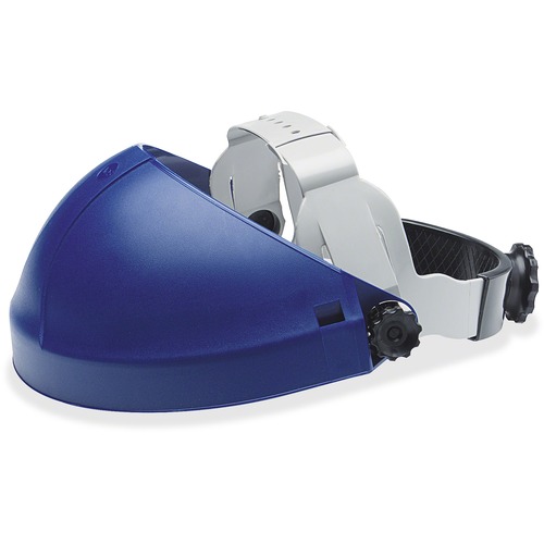 Deluxe Headgear, w/Ratchet Adj, Plastic, 14"x8", Blue