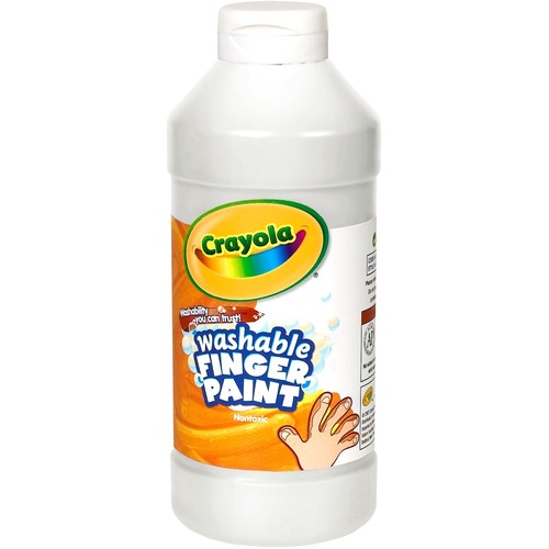 Washable Fingerpaint, White, 16 Oz