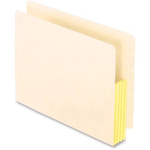 File Pockets, End tab, 1-3/4" Exp, 25/BX, Manila