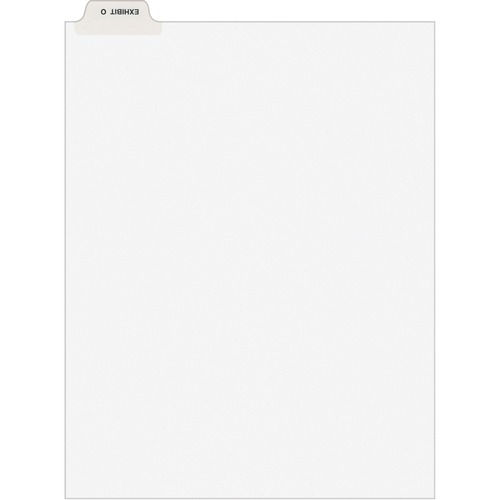 Avery-Style Preprinted Legal Bottom Tab Dividers, Exhibit O, Letter, 25/pack