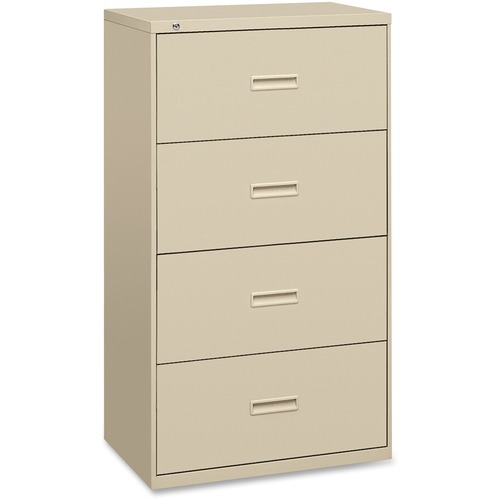 400 Series Four-Drawer Lateral File, 36w X 19-1/4d X 53-1/4h, Putty