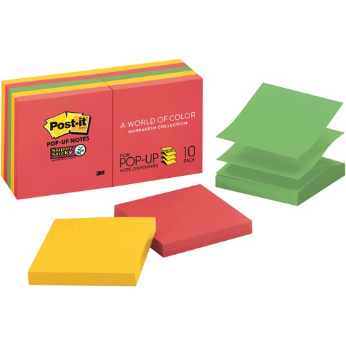 Pop-Up 3 X 3 Note Refill, Marrakesh, 90 Notes/pad, 10 Pads/pack