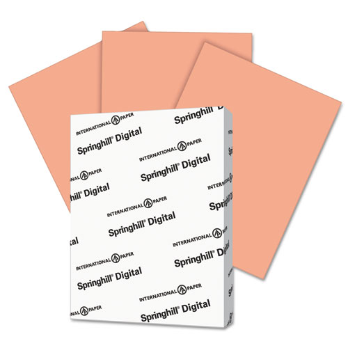 Digital Index Color Card Stock, 90 Lb, 8 1/2 X 11, Salmon, 250 Sheets/pack