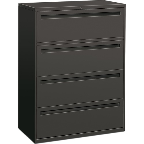 700 Series Four-Drawer Lateral File, 42w X 19-1/4d, Charcoal