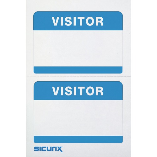 BADGE,ADHSVE,VISITOR,BE,100