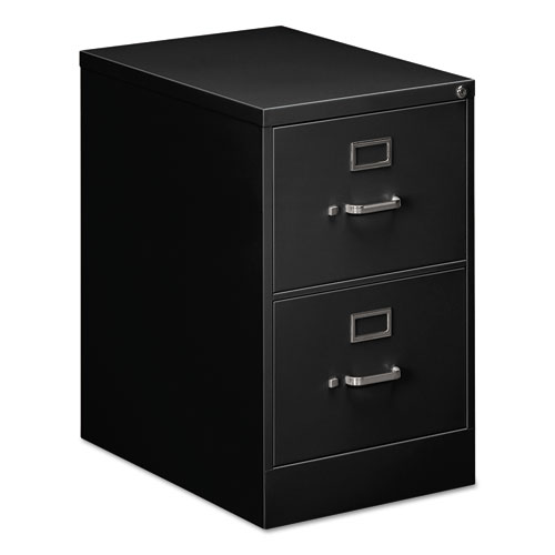 TWO-DRAWER ECONOMY VERTICAL FILE CABINET, LEGAL, 18 1/4W X 25D X 29H, BLACK