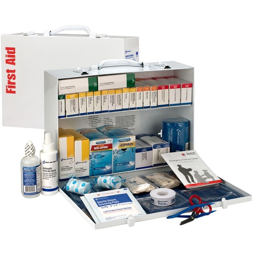 ANSI 2015 CLASS B+ TYPE I AND II INDUSTRIAL FIRST AID KIT/75 PEOPLE, 446 PIECES