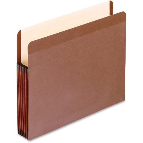 Premium Reinforced Expanding File Pockets, Straight Cut, 1 Pocket, Legal, Brown