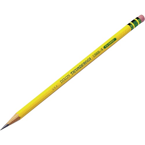 Woodcase Pencil, 2h #4, Yellow, Dozen