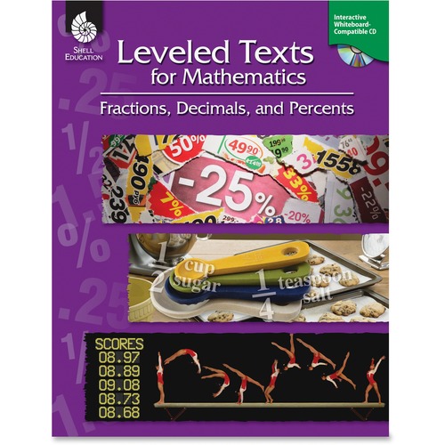 Leveled Texts,w/CD,Math,Fraction/Decimal/Percents,Grade 3-12