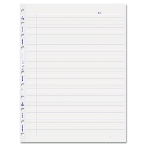 Miraclebind Ruled Paper Refill Sheets, 11 X 9-1/16, White, 50 Sheets/pack