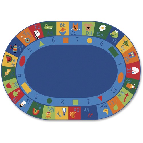 Learning Blocks Rug, Oval, 8'3"x11'8"