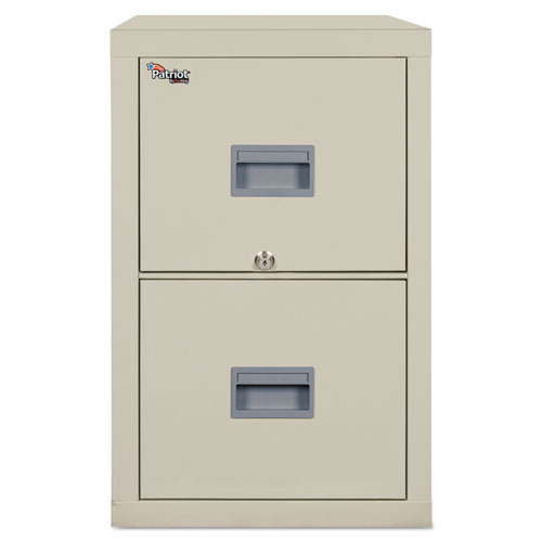 PATRIOT INSULATED TWO-DRAWER FIRE FILE, 17 3/4W X 25D X 27 3/4H, PARCHMENT