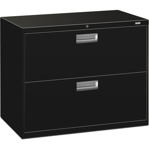 600 Series Two-Drawer Lateral File, 36w X 19-1/4d, Black