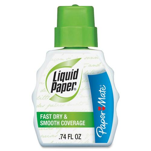 Fast Dry Correction Fluid, 22 Ml Bottle, White, 1/dozen