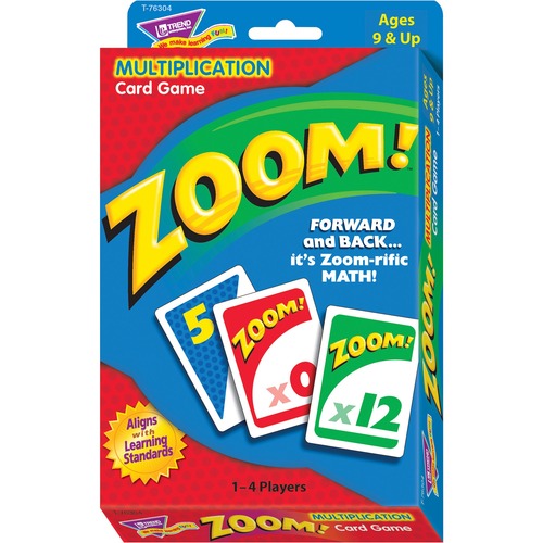 Zoom Math Card Game, Ages 9 And Up
