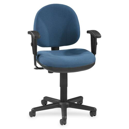 Task Chair, Adjustable, 24"x24"x33"-38", Blue