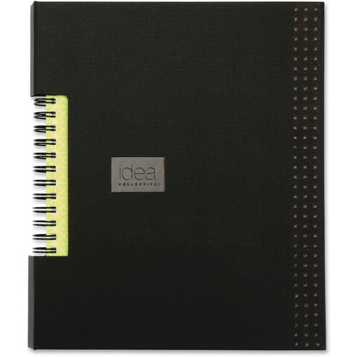 Idea Collective Professional Wirebound Hardcover Notebook, 8 1/4 X 5 7/8, Black