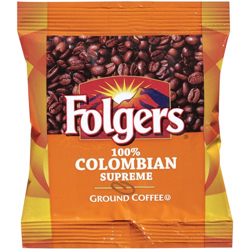Coffee, 100(percent) Colombian, Ground, 1.75oz Fraction Pack, 42/carton