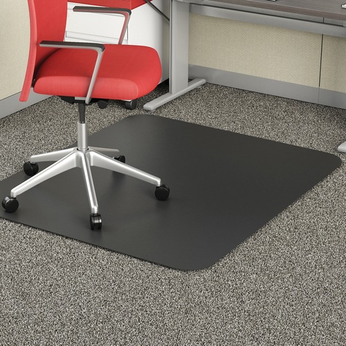 Rectangular Chairmat, Low Pile, 45"x53", Black