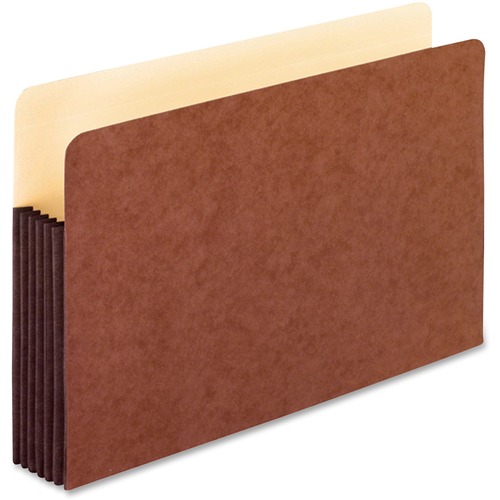 Watershed 5 1/4 Inch Expansion File Pockets, Straight Cut, Legal, Redrope