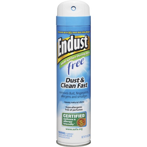 ENDUST FREE HYPO-ALLERGENIC DUSTING AND CLEANING SPRAY, 10 OZ AEROSOL, 6/CT