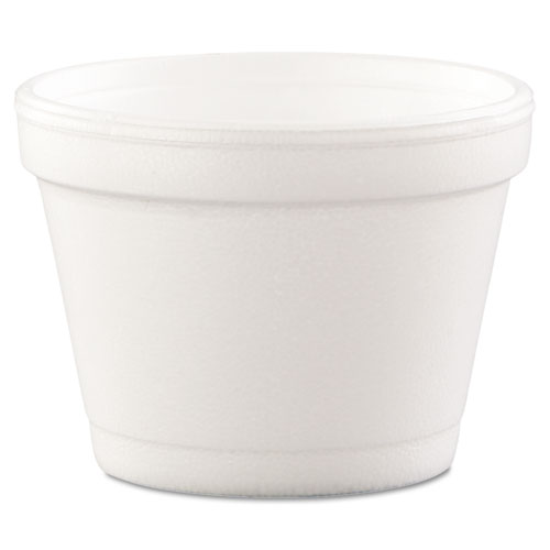 Bowl Containers, Foam, 4oz, White, 1000/carton