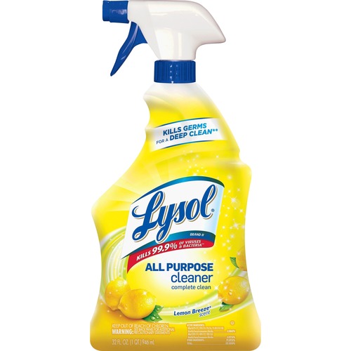 READY-TO-USE ALL-PURPOSE CLEANER, LEMON BREEZE, 32 OZ SPRAY BOTTLE, 12/CARTON