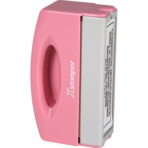 Pocket Stamp, 1-4 Lines, 22 Characters, 1/2"x2", Pink