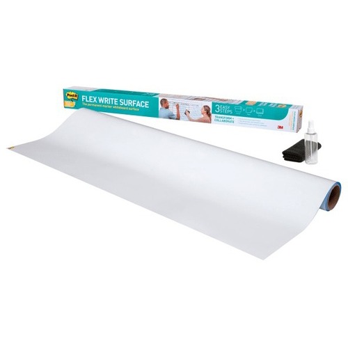 Dry-Erase Surface,f/Permanent Marker,Flexible,8'x4',White