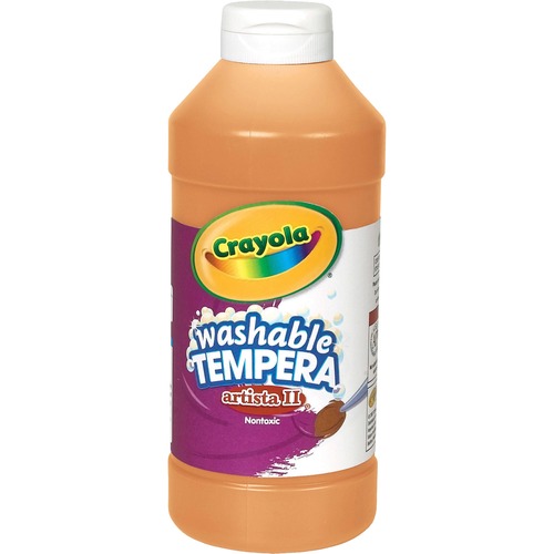 Artista Ii Washable Tempera Paint, Orange, 16 Oz