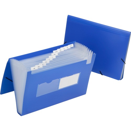 7530016597148 SKILCRAFT EXPANDING FILE FOLDERS AND STORAGE BOXES, 1.25" EXPANSION, 12 SECTIONS, LETTER SIZE, BLUE, 12/CARTON