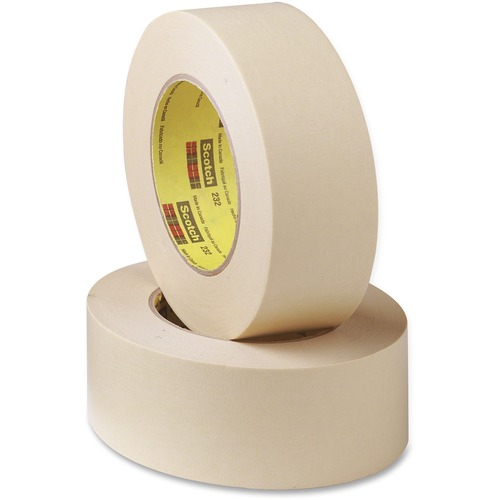 HIGH-PERFORMANCE MASKING TAPE 232, 3" CORE, 48 MM X 55 M, TAN