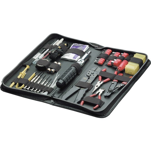 55-Piece Computer Tool Kit In Black Vinyl Zipper Case