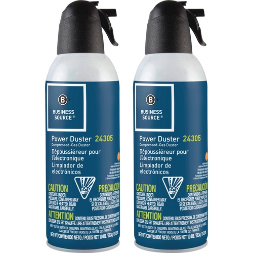 Air Duster Cleaner, Moisture-free/Ozone Safe, 10 oz, 2/PK