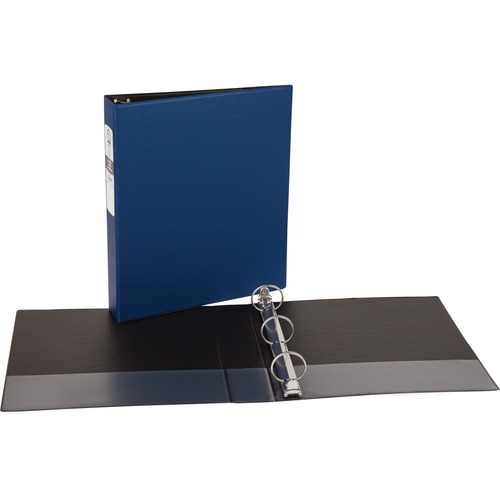 Economy Non-View Binder With Round Rings, 11 X 8 1/2, 1 1/2" Capacity, Blue