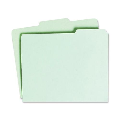 7530009886515 SKILCRAFT FILE GUIDE CARD, 3-TAB, 11.75 X 10, LIGHT GREEN, 1 SET