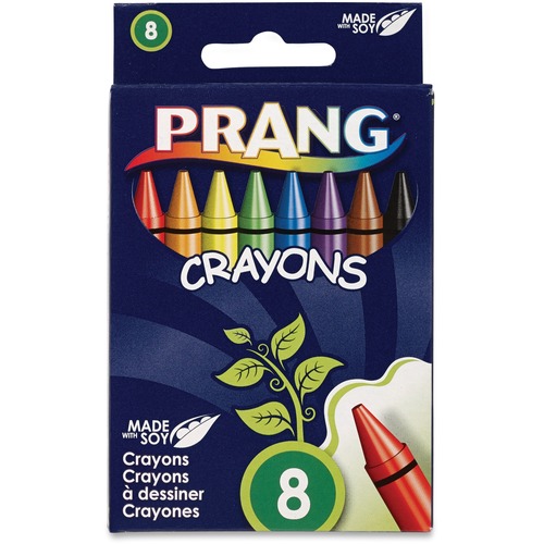 Crayons Made With Soy, 8 Colors/box