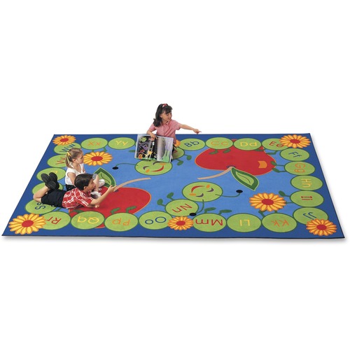 Caterpillar Rug, Alphabet, 8'4"x11'8", Rectangle, Multi