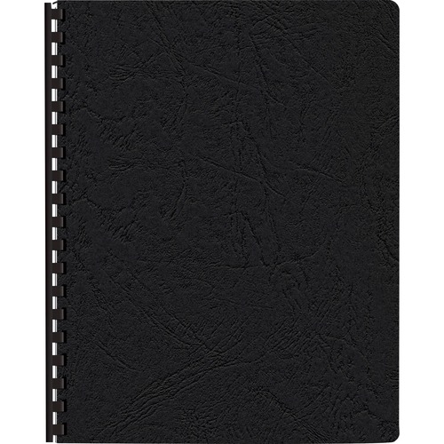 Classic Grain Texture Binding System Covers, 11-1/4 X 8-3/4, Black, 200/pack