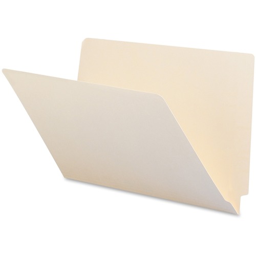 END TAB FOLDERS, SINGLE-PLY STRAIGHT-CUT TAB, LEGAL, MANILA, 100/BOX