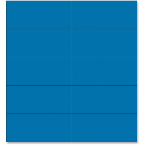 Dry Erase Magnetic Tape Strips, Blue, 2" X 7/8", 25/pack