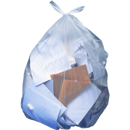 LINEAR LOW DENSITY CAN LINERS WITH ACCUFIT SIZING, 23 GAL, 0.9 MIL, 28" X 45", CLEAR, 200/CARTON