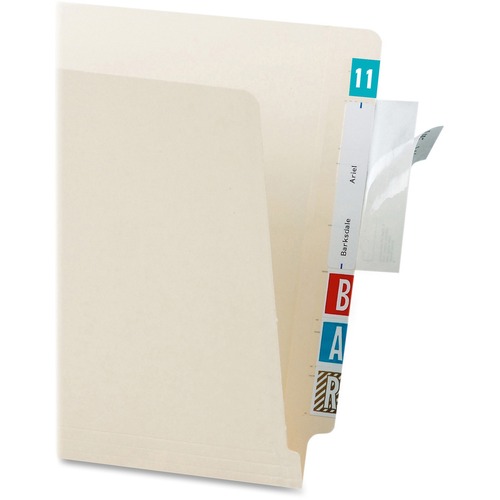 Self-Adhesive Label/file Folder Protector, Top Tab, 3 1/2 X 2, Clear, 500/box