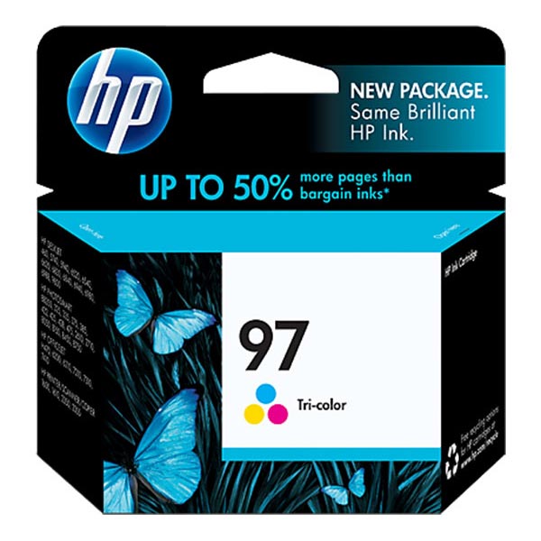 Hewlett-Packard  Inkjet Cartridge, HP 97, 560 Page Yield, Tri-Color